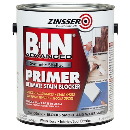 ZINSSER 1 Gal White B-I-N Advanced Synthetic Shellac Primer 270976